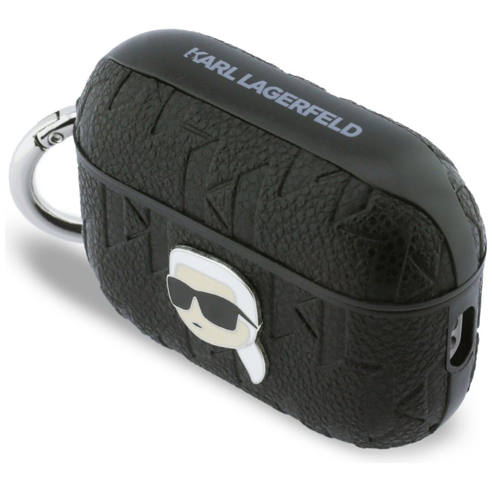 Kitos prekės Karl Lagerfeld Karl Lagerfeld Monogram Karl Head Case for AirPods Pro 3 - Black