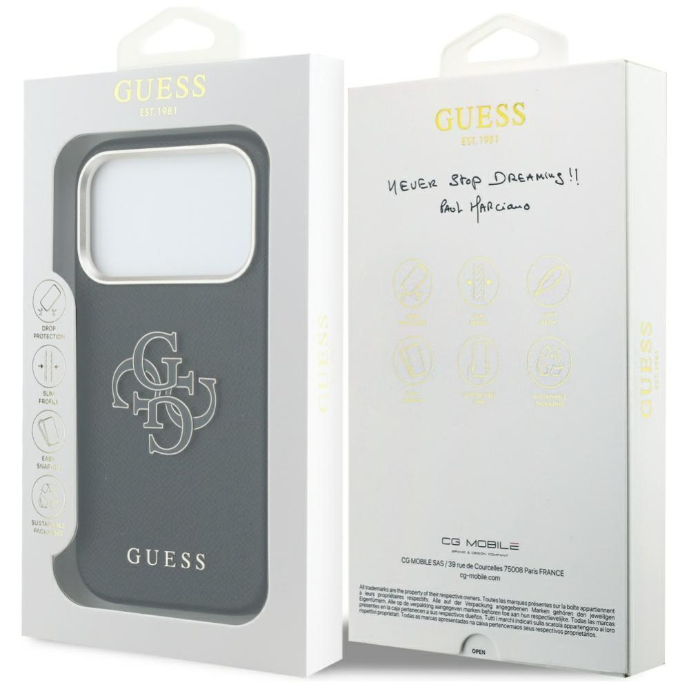 Muud kaubad Guess Guess FW Resin Logo Case for iPhone 17 Pro Max - Black
