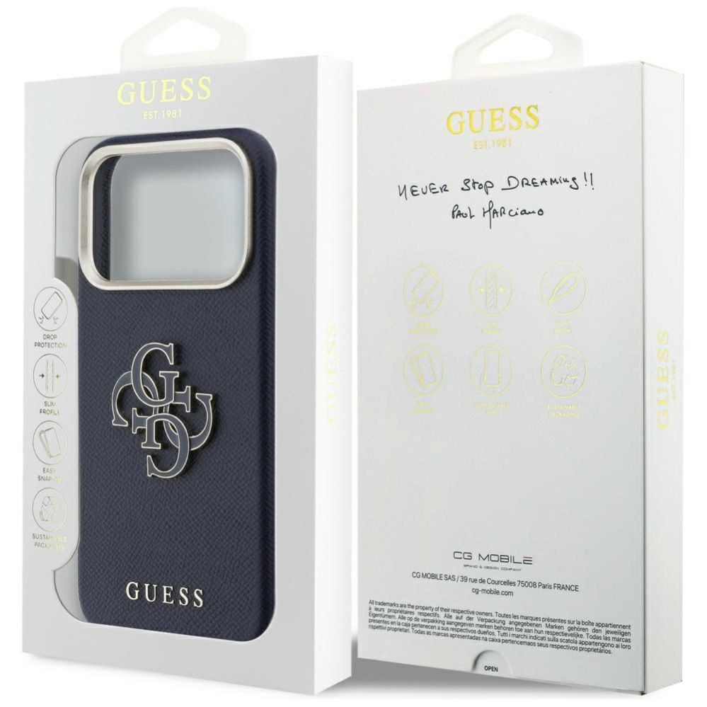 Muud kaubad Guess Guess FW Resin Logo Case for iPhone 17 Pro - Blue