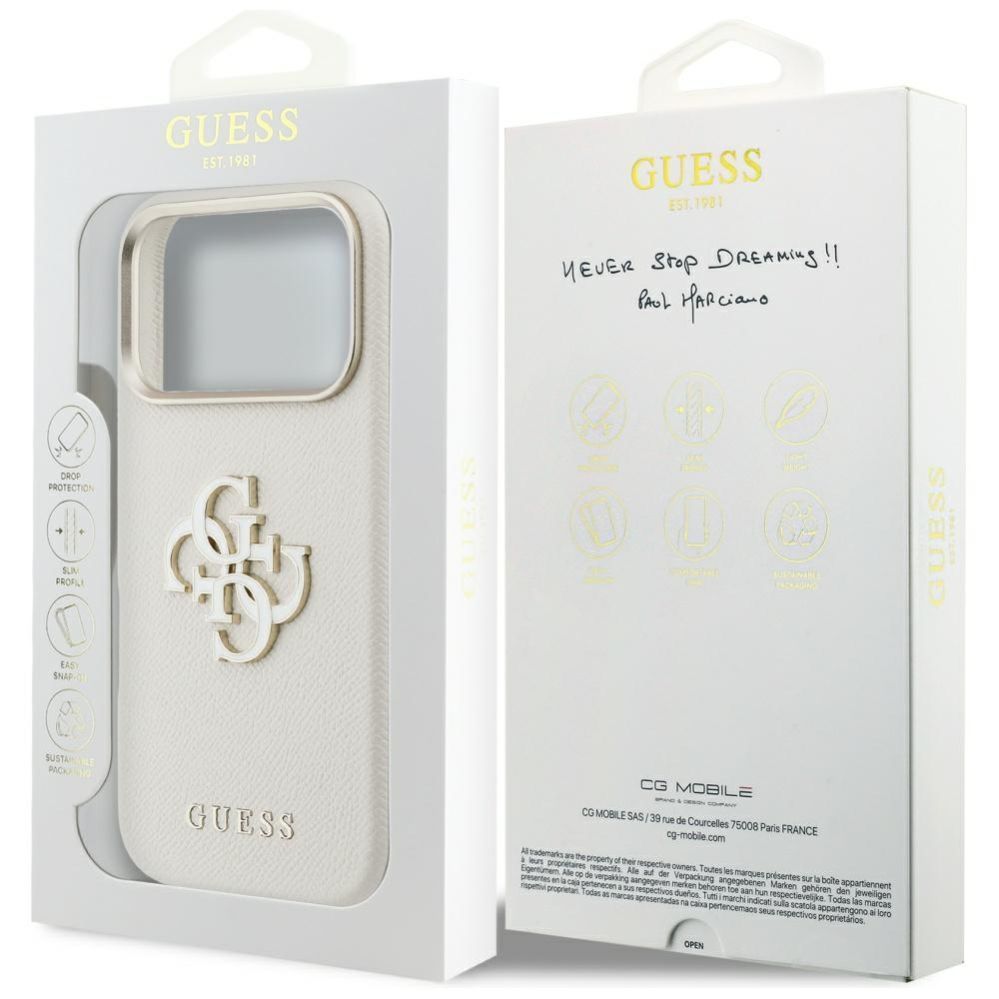 Muud kaubad Guess Guess FW Resin Logo Case for iPhone 17 Pro - Beige