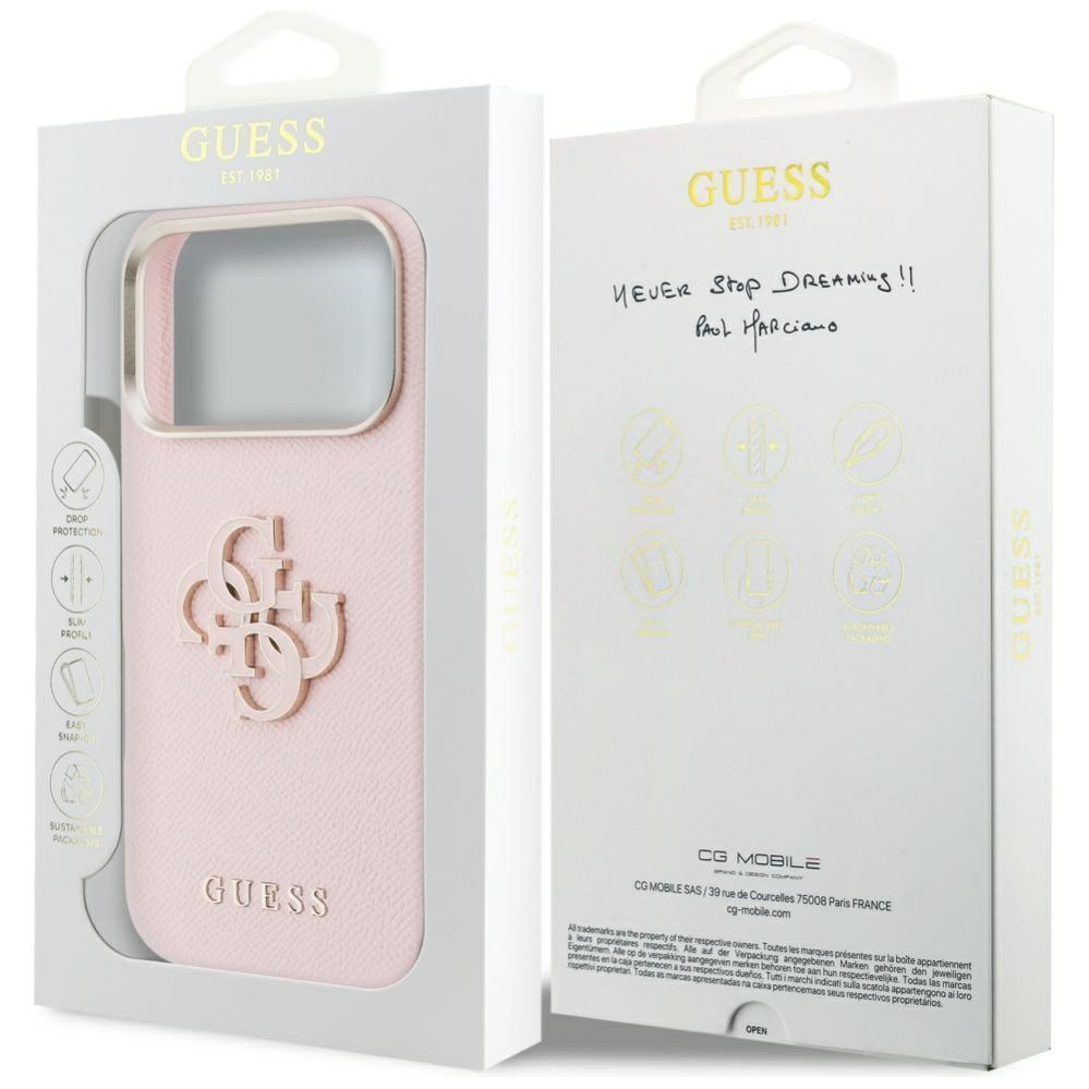 Muud kaubad Guess Guess FW Resin Logo Case for iPhone 17 Pro Max - Pink