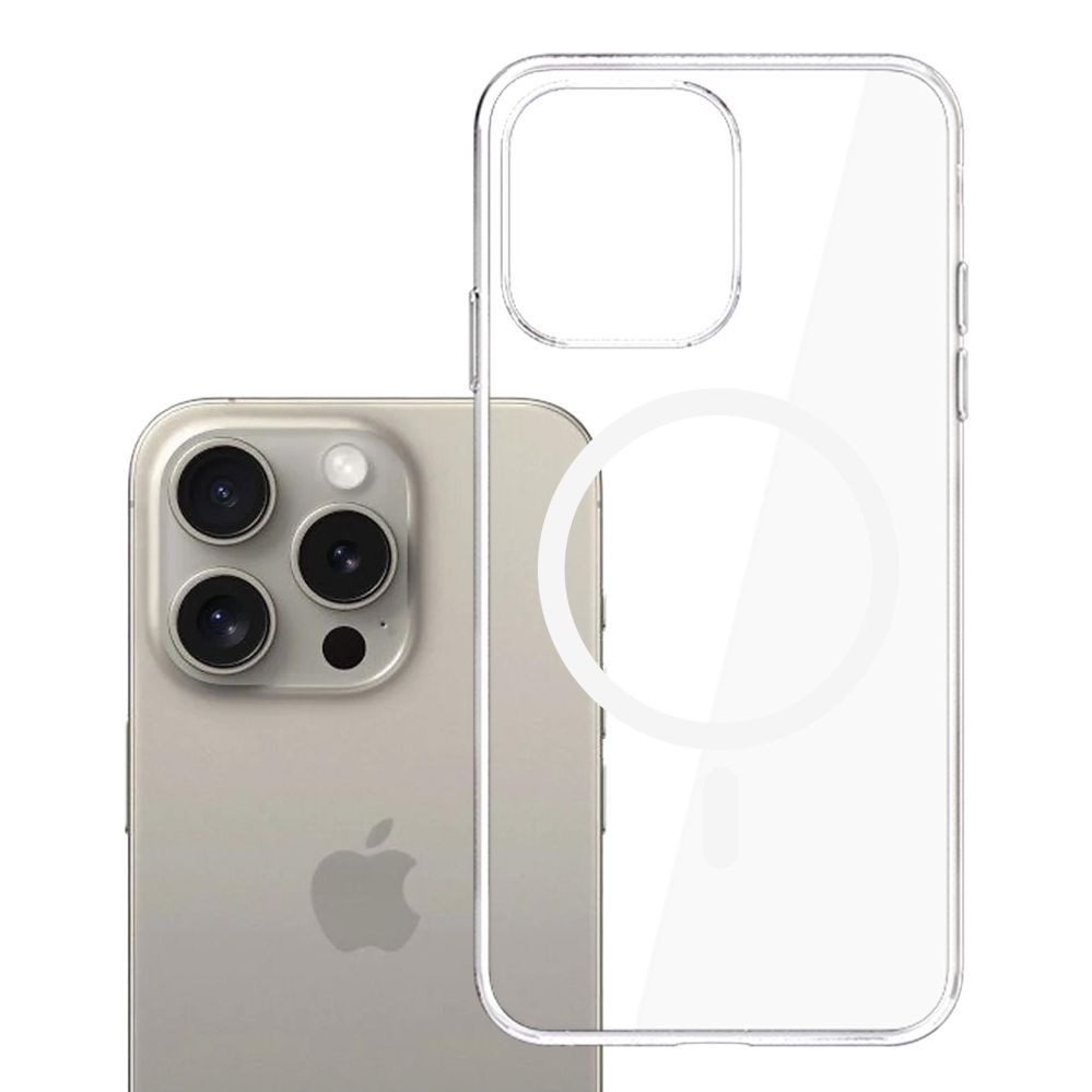Other goods 3MK 3mk Clear MagCase Case for Apple iPhone 15 Pro Max - Transparent