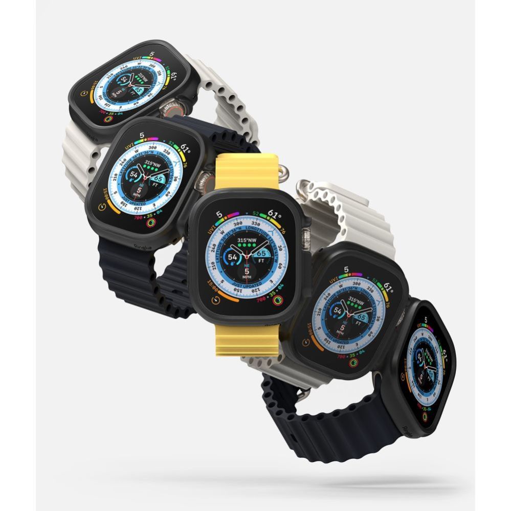 Muud kaubad Ringke Ringke Slim 2-pack Case for Apple Watch Ultra 1/2 (49mm) - Clear and Matte Black