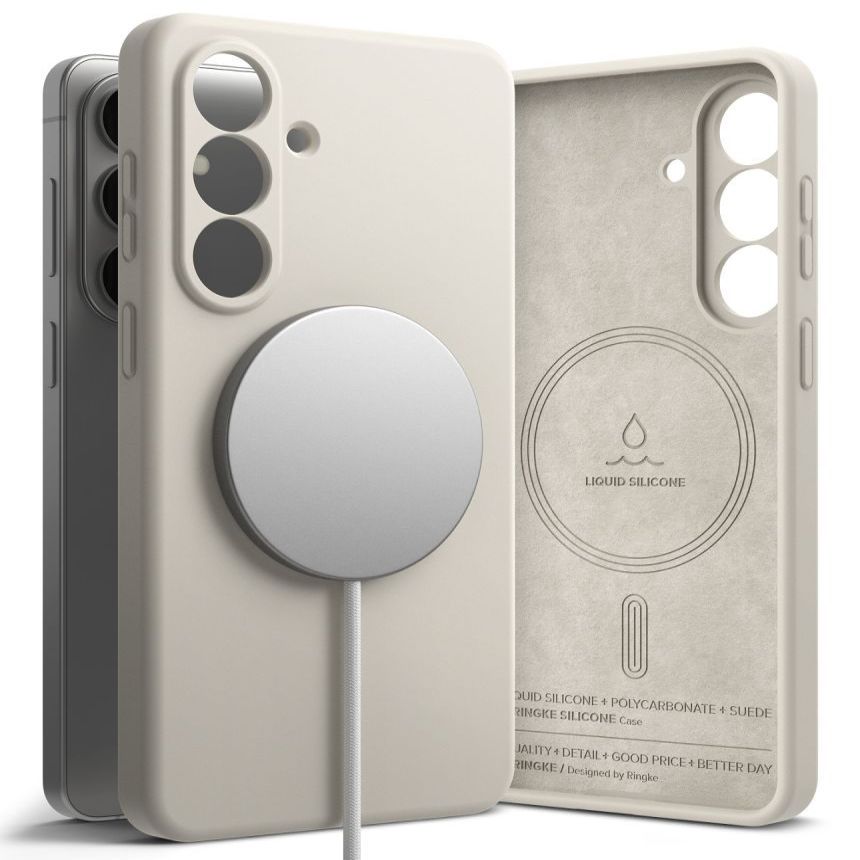 Muud kaubad Ringke Ringke Silicone MagSafe Case for Samsung Galaxy S26+ - Beige