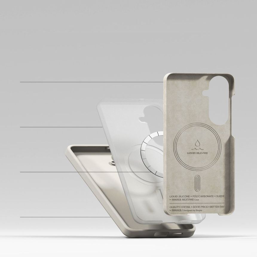 Muud kaubad Ringke Ringke Silicone MagSafe Case for Samsung Galaxy S26+ - Beige