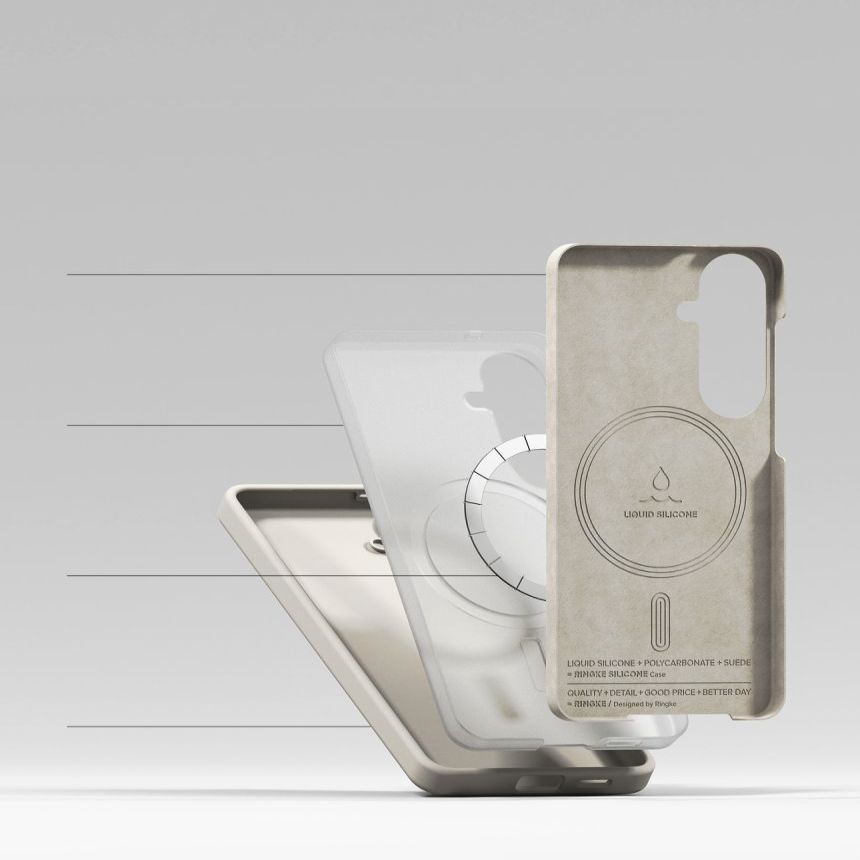 Muud kaubad Ringke Ringke Silicone MagSafe Case for Samsung Galaxy S26 - Beige