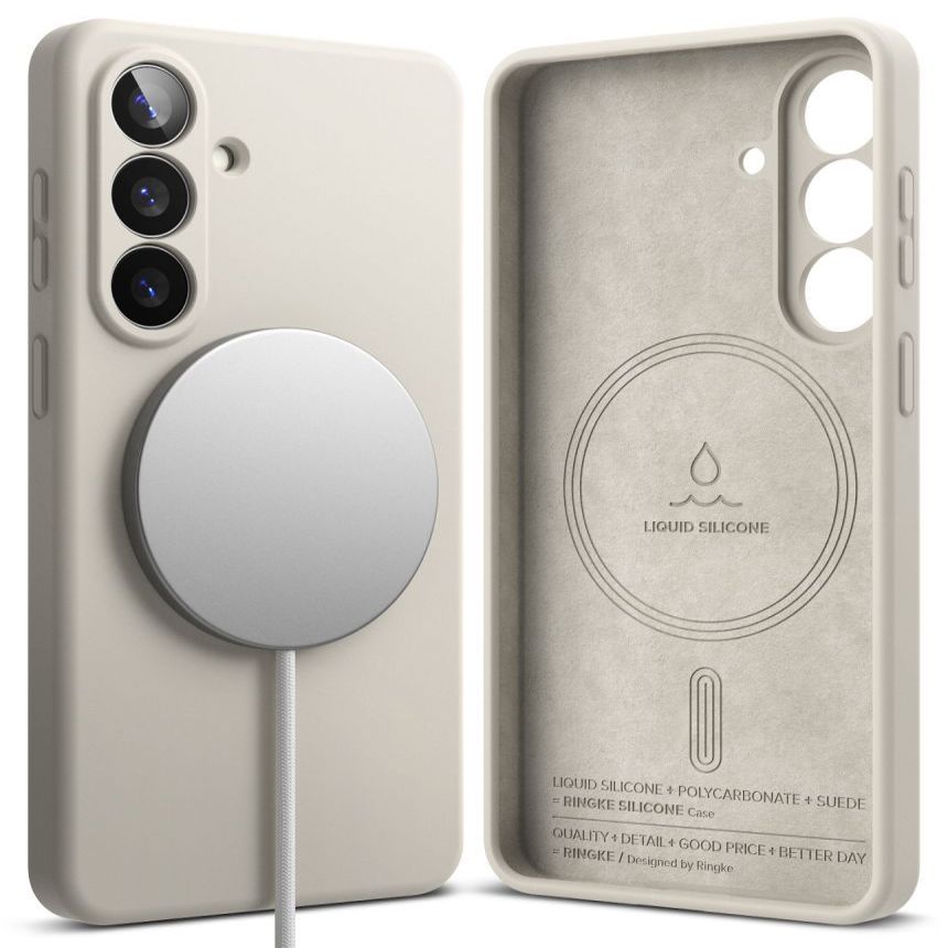 Muud kaubad Ringke Ringke Silicone MagSafe Case for Samsung Galaxy S26 - Beige