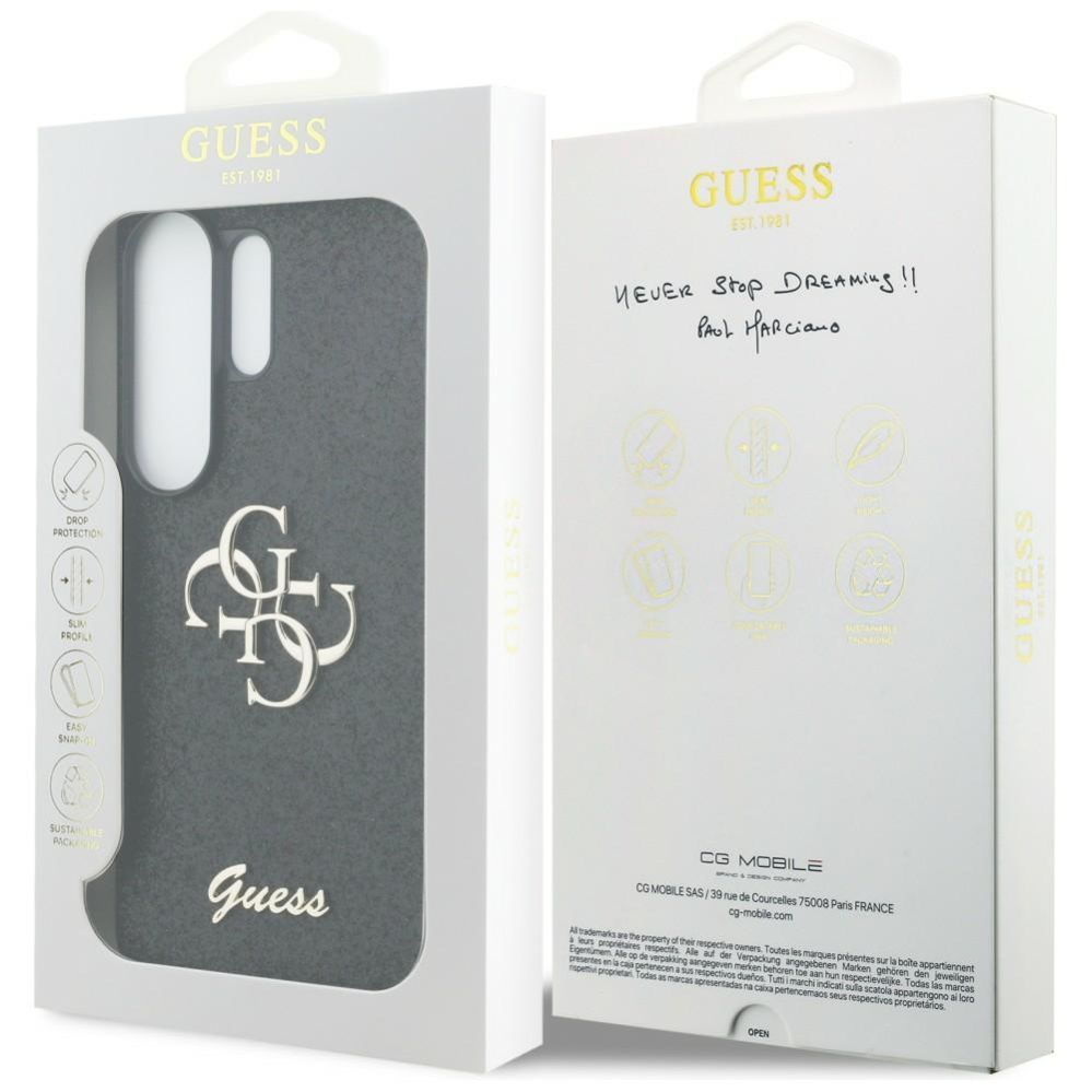 Muud kaubad Guess Guess Fixed Glitter Big 4G Metal Logo case for Samsung Galaxy S26 Ultra - black