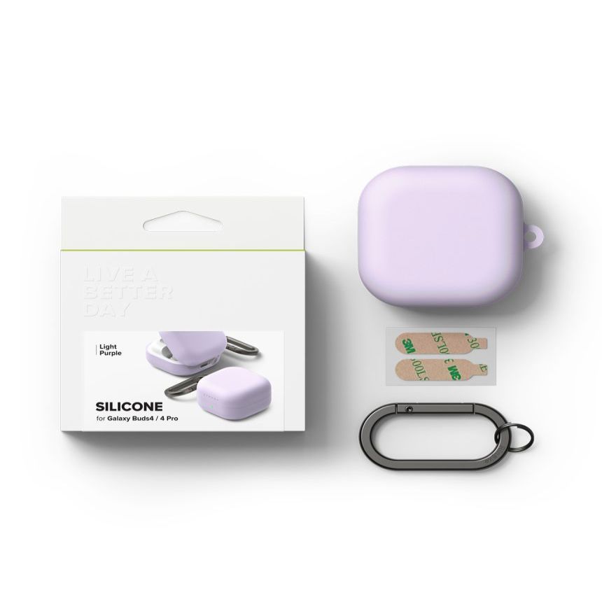 Muud kaubad Ringke Ringke Silicone Case for Samsung Galaxy Buds 4 / 4 Pro - Purple