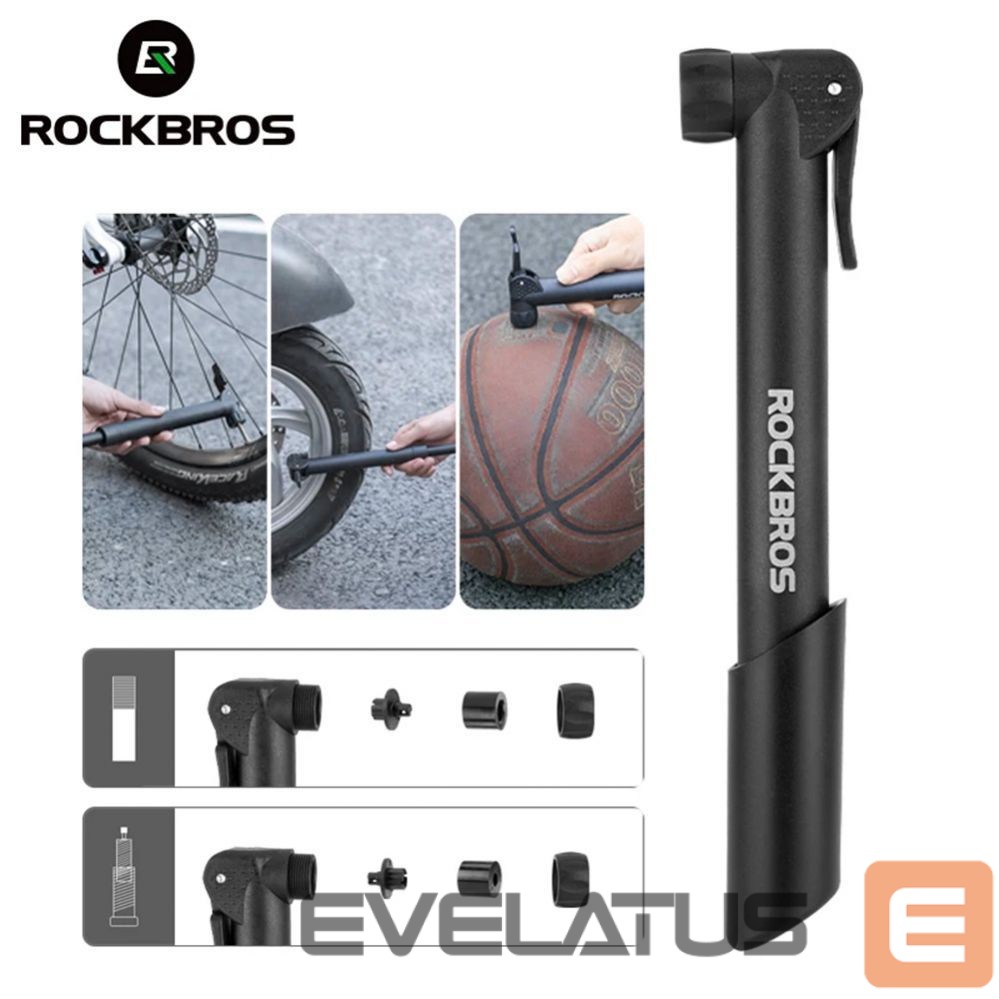 Jalgratta tarvik Rockbros Rockbros 42520001001 bicycle pump - black