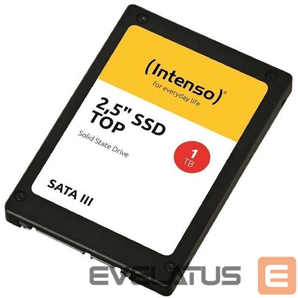 Hard drive SSD Intenso SSD||1TB|SATA 3.0|SLC|Write speed 500 MBytes/sec|Read speed 520 MBytes/sec|2,5"|3812460