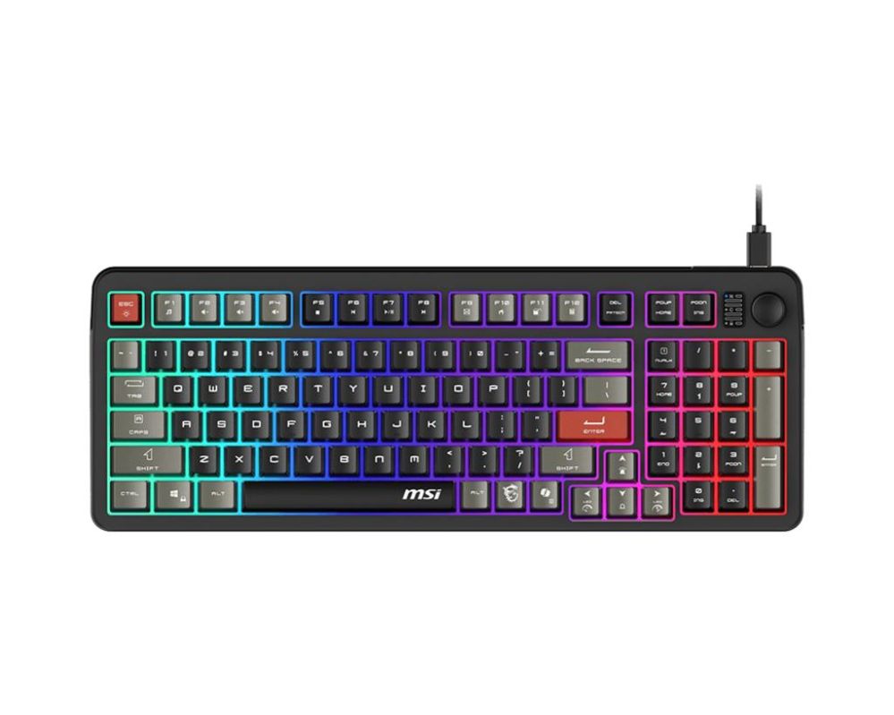 Arvuti klaviatuur MSI KEYBOARD GAMING BLACK US/FORGE GK110 US