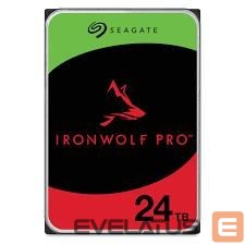 Hard drive HDD SeaGate  HDD||IronWolf Pro|24TB|SATA|512 MB|7200 rpm|Discs/Heads 10/20|3,5"|ST24000NT002 