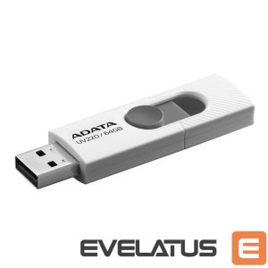 Flash drive ADATA  MEMORY DRIVE FLASH USB2 64GB/WHITE AUV220-64G-RWHGY 