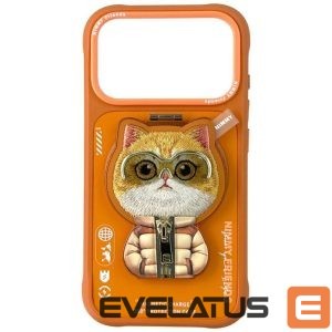 Muud kaubad Nimmy  Nimmy Cool&Cute 2.0 Cat Case for iPhone 17 Pro Max with Magnetic Hanger - Orange 