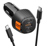 Другие товары Spigen  Spigen Essential EV1133 3-port car charger - black 