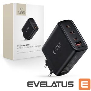 Other goods Tech-Protect  Tech-Protect NC120W-GAN 4-Port 120W Wall Charger - Black 