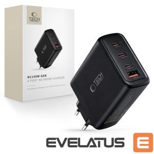 Other goods Tech-Protect  Tech-Protect NC140W-GAN 4-Port 140W Wall Charger - Black 