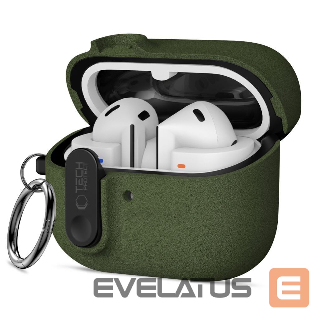 Muud kaubad Tech-Protect Tech-Protect Slim Hook Case for Samsung Galaxy Buds 3 / 3 FE / 3 Pro - Green