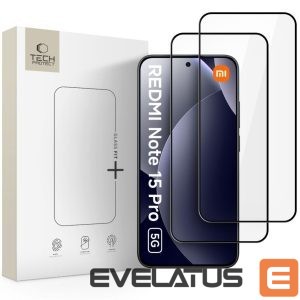 Other goods Tech-Protect  Tech-Protect Glass Fit+ 2-Pack Tempered Glass for Xiaomi Redmi Note 15 Pro 5G - Black 