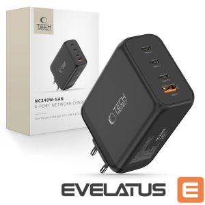 Other goods Tech-Protect  Tech-Protect NC240W-GaN 4-Port 240W Wall Charger - Black 