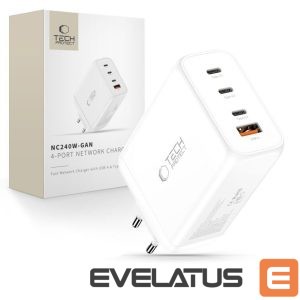 Other goods Tech-Protect  Tech-Protect NC240W-GaN 4-Port 240W Wall Charger - White 