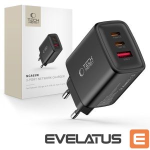 Other goods Tech-Protect  Tech-Protect NCA65W-GAN 3-Port 65W Wall Charger - Black 