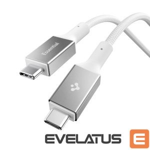 Muud kaubad Spigen  Spigen Essential EB24015CC USB-C / USB-C 240W Cable 150cm - White 