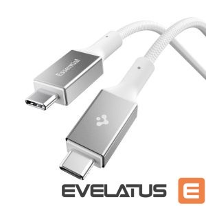 Muud kaubad Spigen  Spigen Essential EB10015CC USB-C / USB-C 100W 150cm Cable - White 