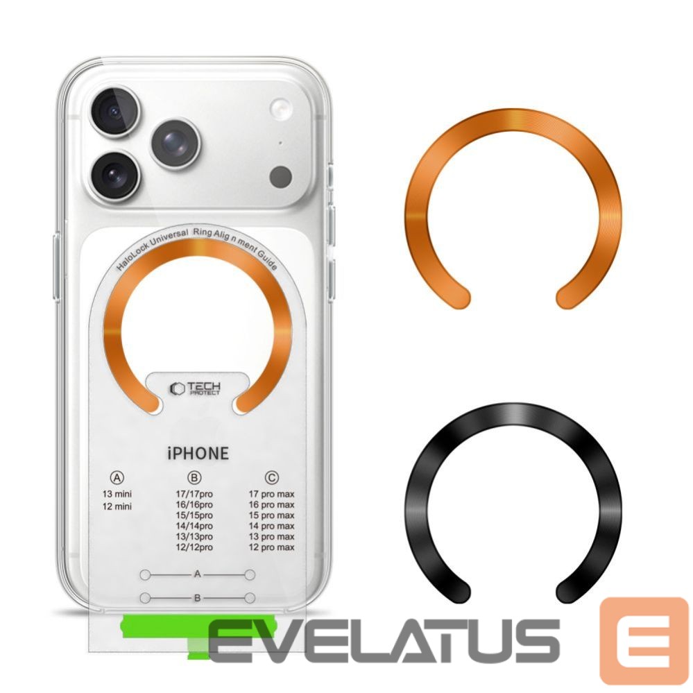 Muud kaubad Tech-Protect Tech-Protect MMP-210 MagSafe 2-Pack Magnetic Ring - Orange / Black