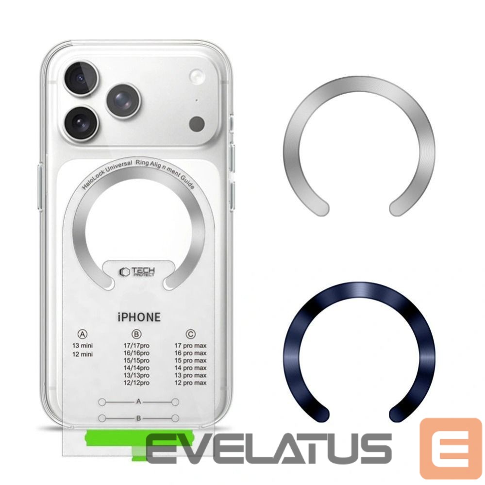 Muud kaubad Tech-Protect Tech-Protect MMP-210 MagSafe 2-Pack Magnetic Ring - Silver / Navy Blue