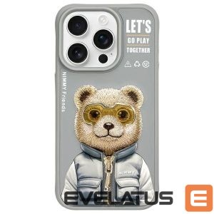 Muud kaubad Nimmy  Nimmy Cool&Cute 2.0 Bear Case for iPhone 15 Pro Max - Gray 