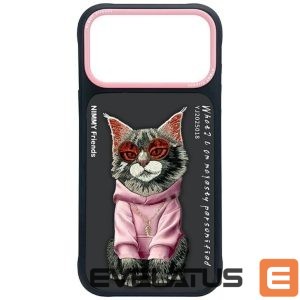 Muud kaubad Nimmy  Nimmy Glasses Cool Cat Case for iPhone 17 Pro Max - Black 