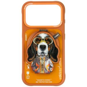 Muud kaubad Nimmy  Nimmy Cool&Cute 2.0 Dog Case for iPhone 17 Pro Max with Magnetic Hanger - Orange 