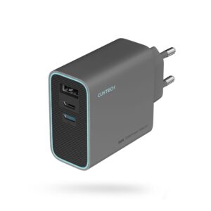 Адаптер Cuktech  Cuktech CUKAD653EUGR 65W GaN Wall Charger 2 x USB-C 1 x USB-A - Gray 
