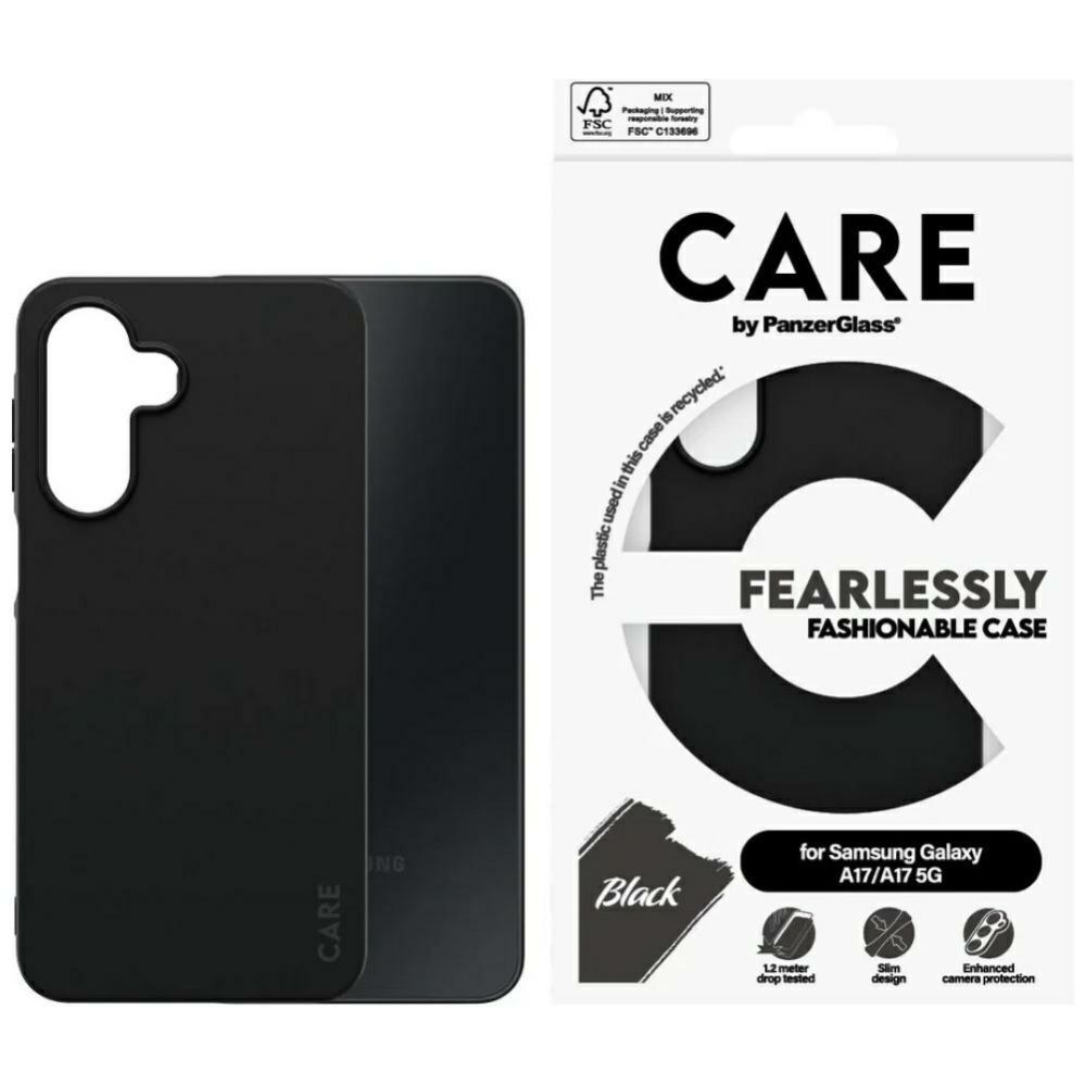 Muud kaubad Panzer Glass CARE by PanzerGlass Fearlessly Fashionable Case for Samsung Galaxy M17 5G / A17 / A17 5G - Black