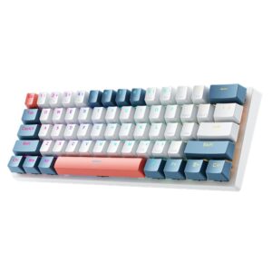 Arvuti klaviatuur Machenike  Machenike K500-B61 Wired Mechanical Gaming Keyboard with Backlight, Red Switch - White and Blue 