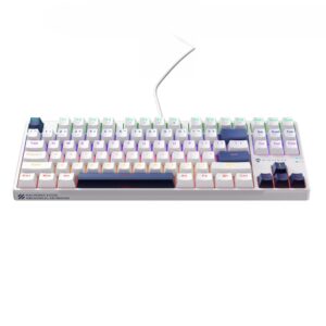Arvuti klaviatuur Machenike  Machenike K500B-B87 Wired Mechanical Gaming Keyboard with Backlight, Red Switch - White 