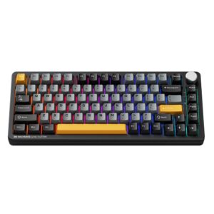 Arvuti klaviatuur Machenike  Machenike K600-B82W Wireless Mechanical Backlit Gaming Keyboard GR Silver Switch - Black 