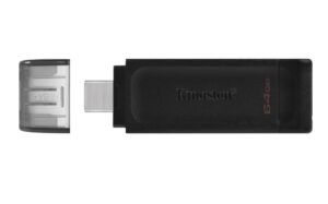 Citi Kingston  Kingston pendrive 64GB USB-C DT70 black 