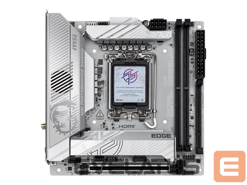 Motherboard for Intel processors MSI MPG Z890I EDGE TI WIFI | Processor family Intel | Processor socket LGA1851 | Supported hard disk drive interfaces SATA, M.2 | Number of SATA connectors 2